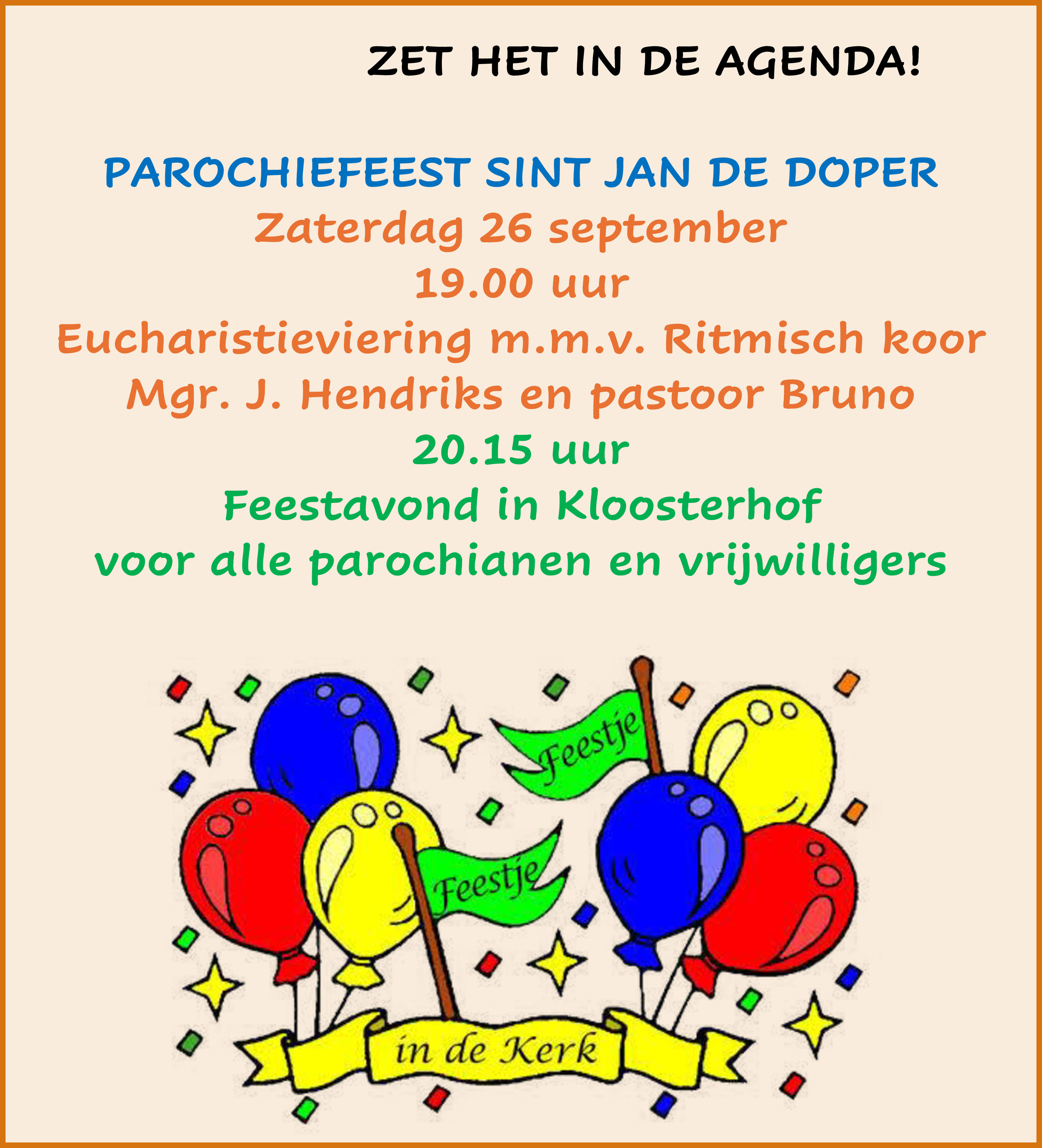 Parochiefeest Parochiefeest
